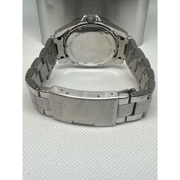 Fossil Riley ES3202 Women's Silver Stainless Steel Analog Dial Watch YAY45 - Picture 8 of 9